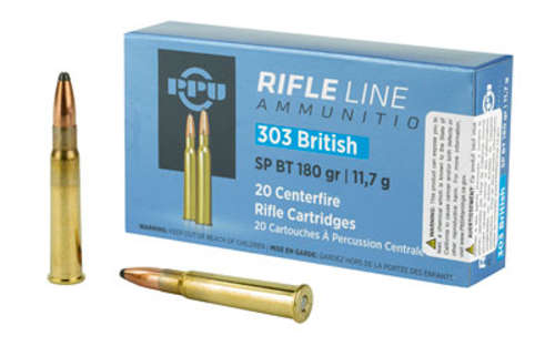 Ammunition Prvi Partizan Rifle 303British PPU 303 BRITISH SP 180GR 20/200 • Model: Rifle